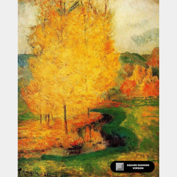 Vid Bäcken, Höst - Diamantmålning - Standardstorlek