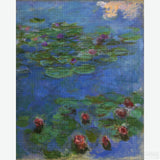 Red-Water Lilies - Diamond Painting-Bring Monet's 