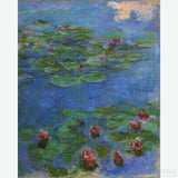 Red-Water Lilies - Diamond Painting-Bring Monet's 