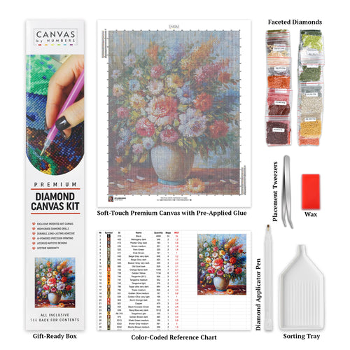 Spring Flowers - Diamond Painting - Large