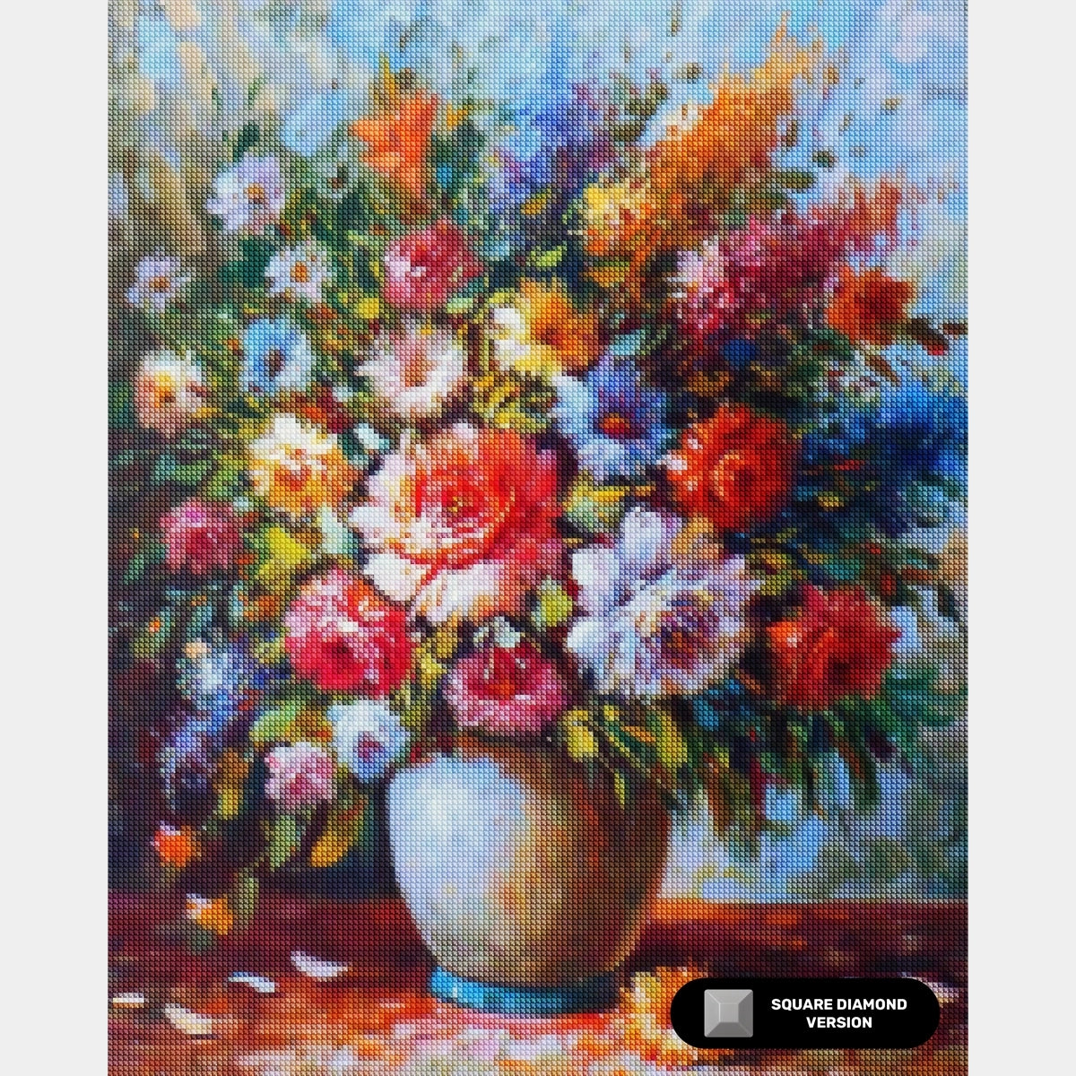 Flores de Primavera - Pintura de Diamante - Grande