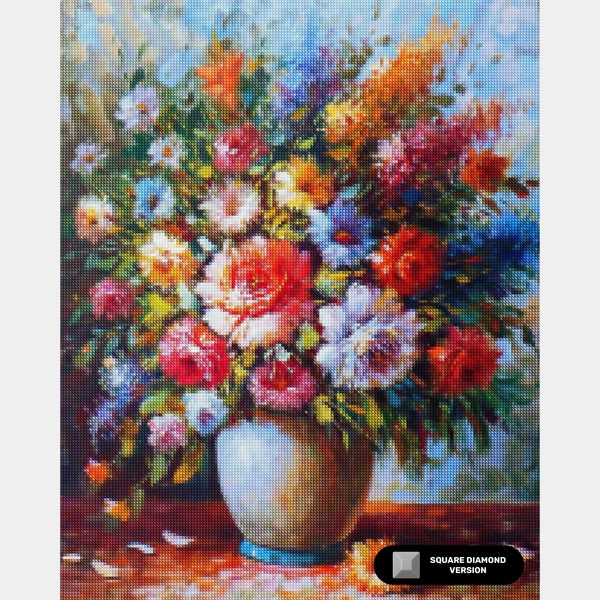 Flores de Primavera - Pintura de Diamante - Grande