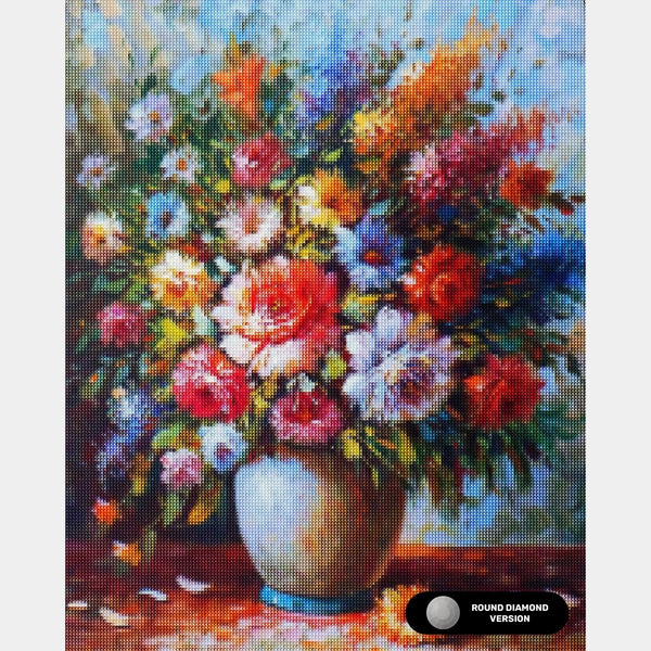 Flores de Primavera - Pintura de Diamante - Grande