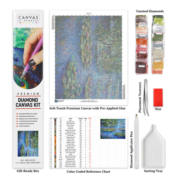 Ninfee - Pittura Diamante - Grande