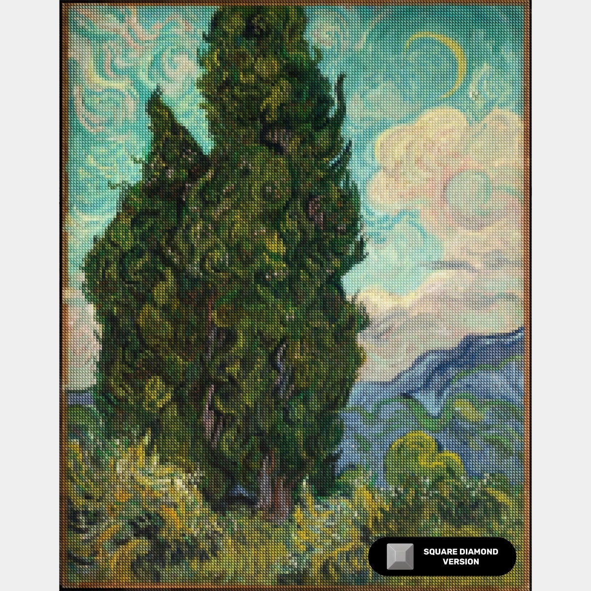 Cypresses - Diamond Painting - Large