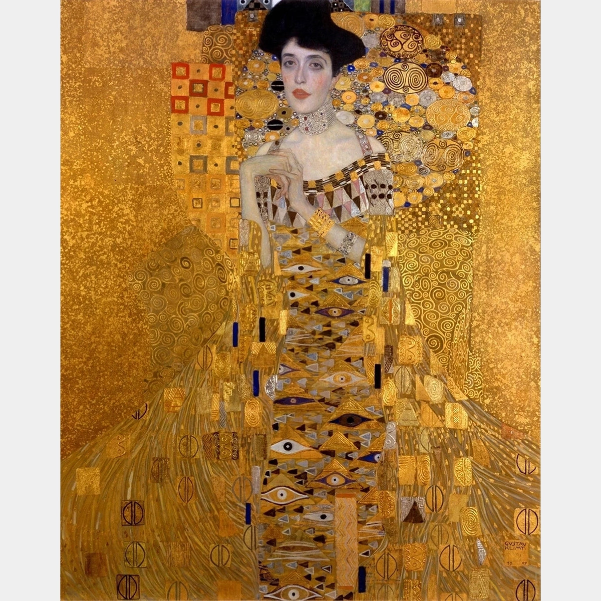 Retrato de la Sra. Adele Bloch-Bauer - Pintura de Diamante - Grande
