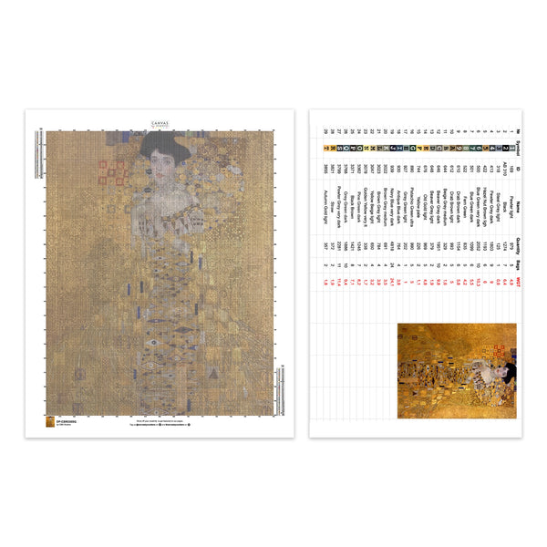 Retrato de la Sra. Adele Bloch-Bauer - Pintura de Diamante - Grande