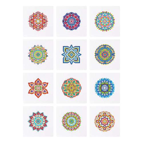 Mandala Collection - Diamond Painting Mini Kit. Create mesmerizing mandalas with our Mandala Collection Mini Diamond Painting Kit. Craft 12 intricate designs that bring peace and balance to your space.