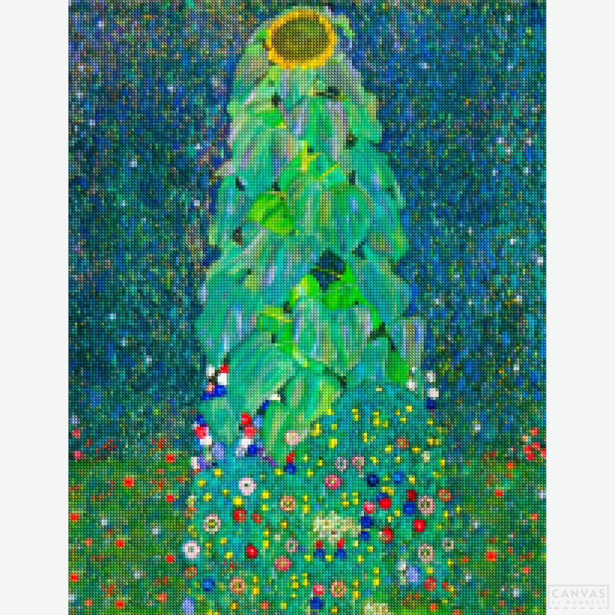 Sunflower - Diamond Painting-Unveil your inner artist with Klimt's Sunflower Diamond Painting Kit. Ideal for all skill levels, this kit combines challenge and beauty in one.-Canvas by Numbers