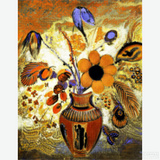 Etruscan Vase with Flowers - Diamond Painting-Recreate Odilon Redon’s 