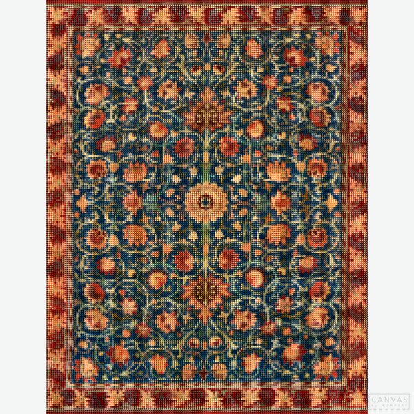 Tapestry - Diamond Painting-Recreate William Morris’s intricate tapestry with this diamond painting kit. Relax and craft a timeless Victorian design in stunning detail.-Canvas by Numbers