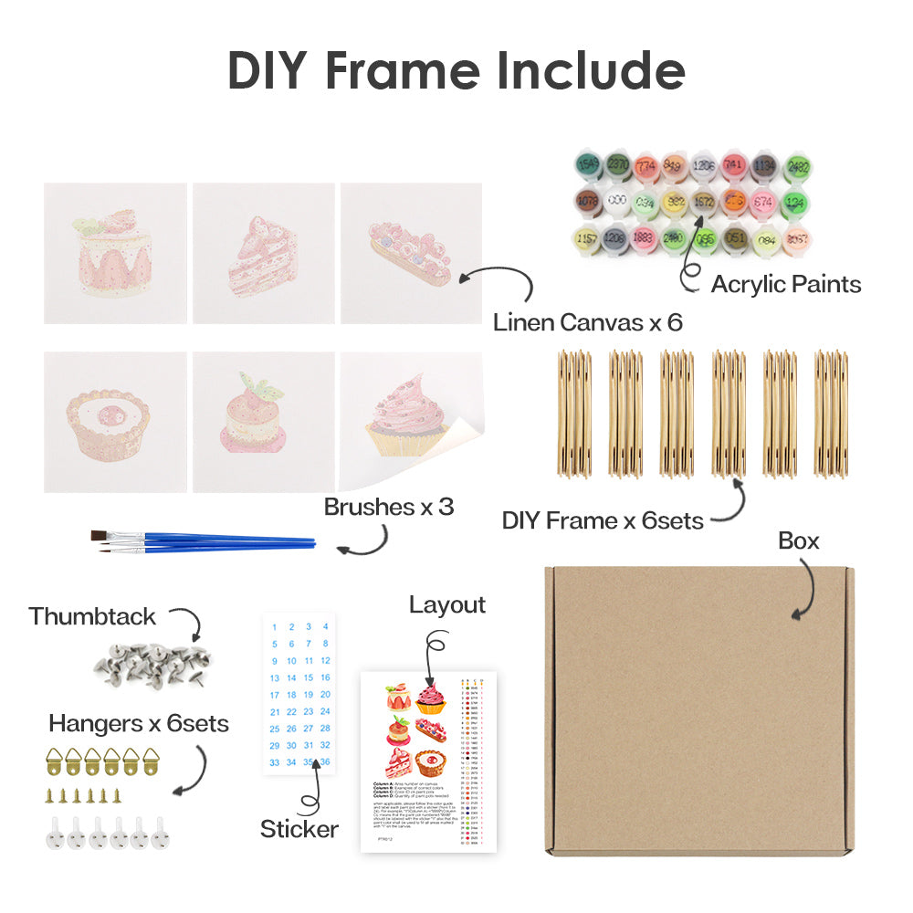 Sweet Moments 1 – Mini Paint by Numbers Set