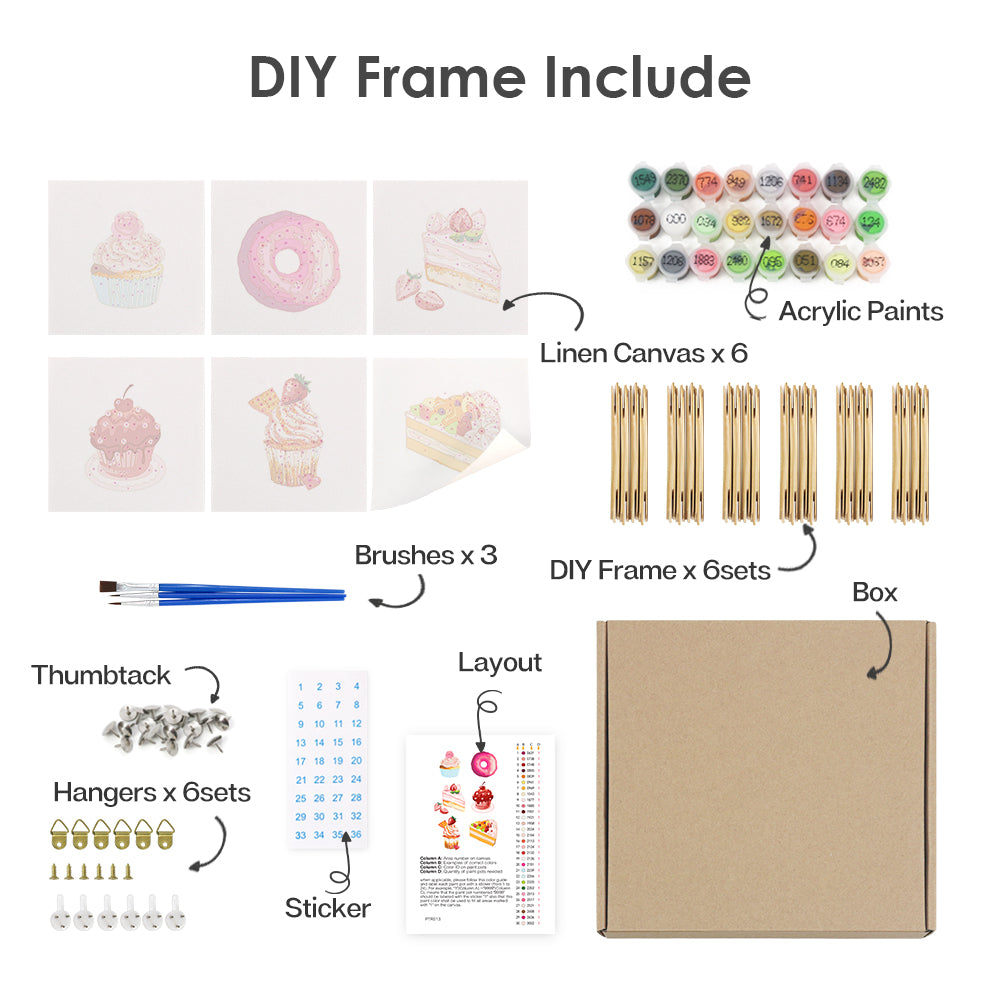 Sweet Moments 2 – Mini Paint by Numbers Set