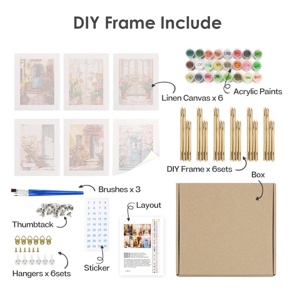 Puertas Encantadoras – Set de Pintura por Números Mini