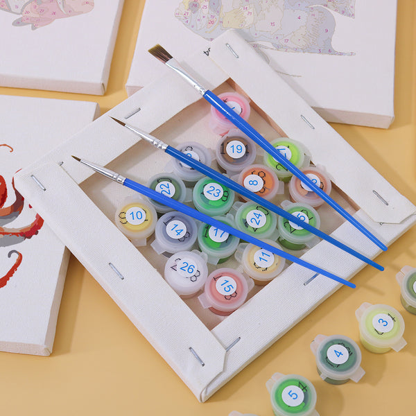 Marine Creatures – Mini Paint by Numbers Set