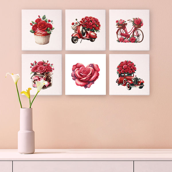 Love & Roses 1 – Mini Paint by Numbers Set