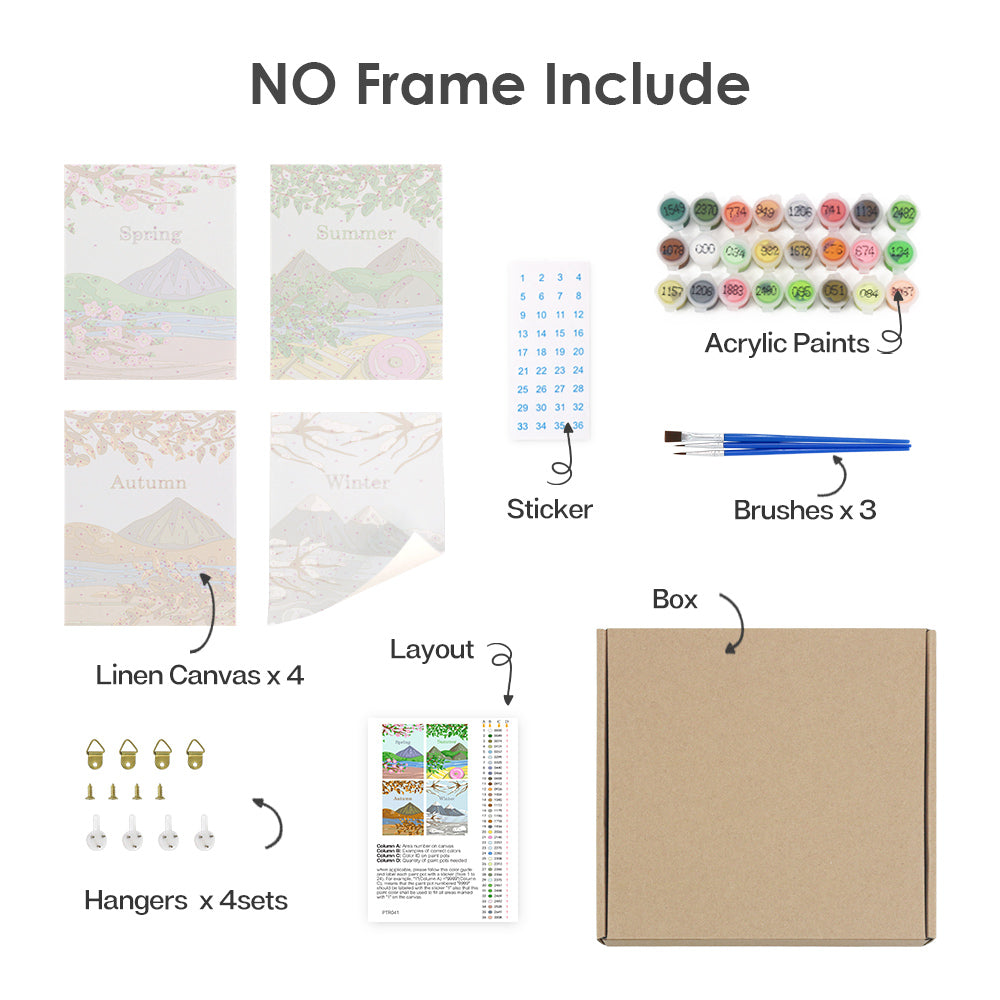 Stagioni di Colore – Set Mini Canvas by Numbers