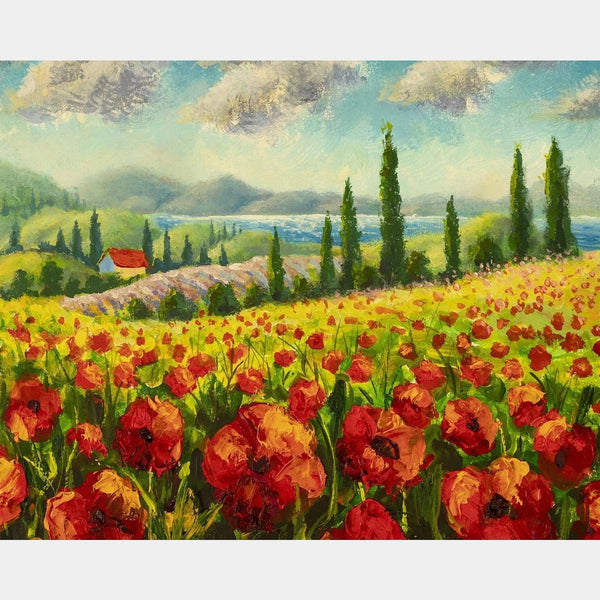 Tuscany Landscape - Diamond Painting - Standard Size