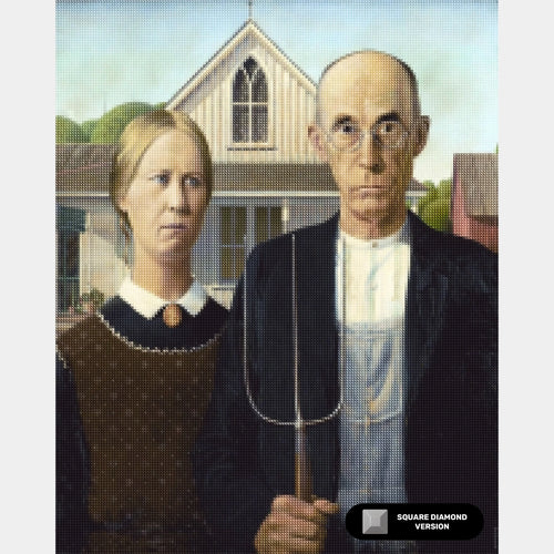 American Gothic - Diamond Painting - Grand format