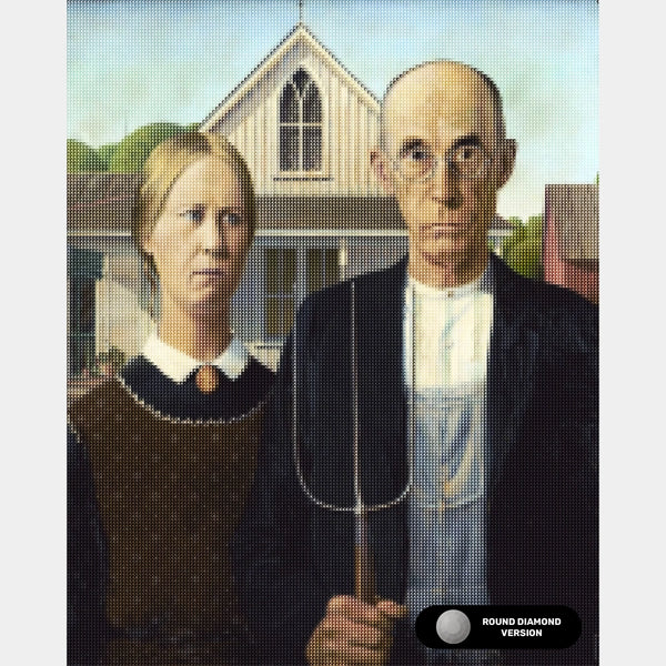 American Gothic - Diamond Painting - Grande