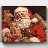 A Heartwarming Journey - Paint by Numbers-Unfold cherished festive moments on canvas with this Christmas paint by numbers kit. An emotive Santa scene that's a must-have for every holiday enthusiast.-Canvas by Numbers