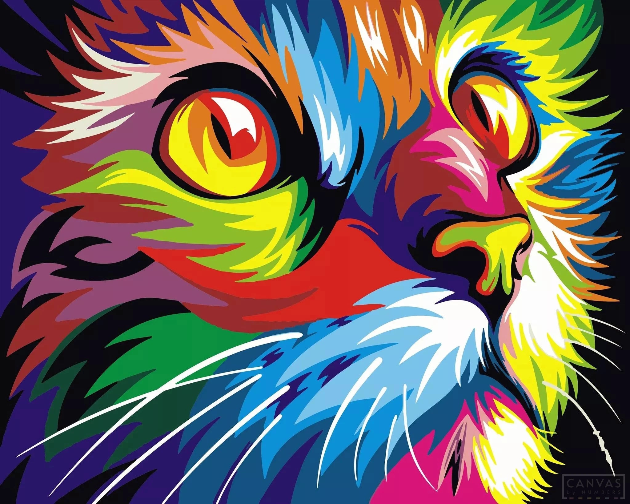 Colorful Cat Diamond Painting Kit - Ideal for Beginners