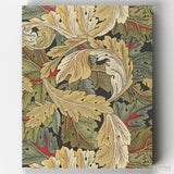 Acanthus - Paint by Numbers-Acanthus is a paint by numbers by William Morris that compels detailed plant figures and calming color shades. Get yours today at CBN!-Canvas by Numbers