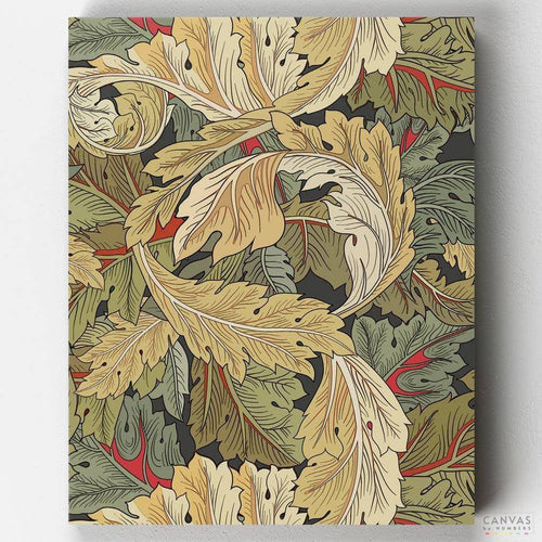 Acanthus. Experience the timeless design of William Morris's Acanthus painting with Canvas by Numbers' Paint by Numbers kit. Great for enhancing your artistic skills.