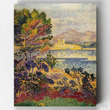 Antibes Morning - Paint by Numbers-The Antibes Morning paint by numbers depicts an idyllic landscape with intricate textures and calming colors. Get yours today at CBN!-Canvas by Numbers