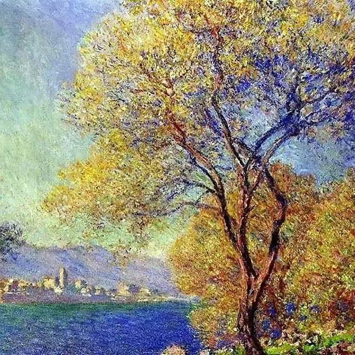 Antibes Seen from the Salis Gardens - Diamond Painting-Diamond Painting-16"x20" (40x50cm)-Canvas by Numbers US