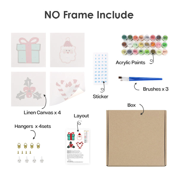 Festliga Ikoner 1 – Mini Måla efter Nummer Set