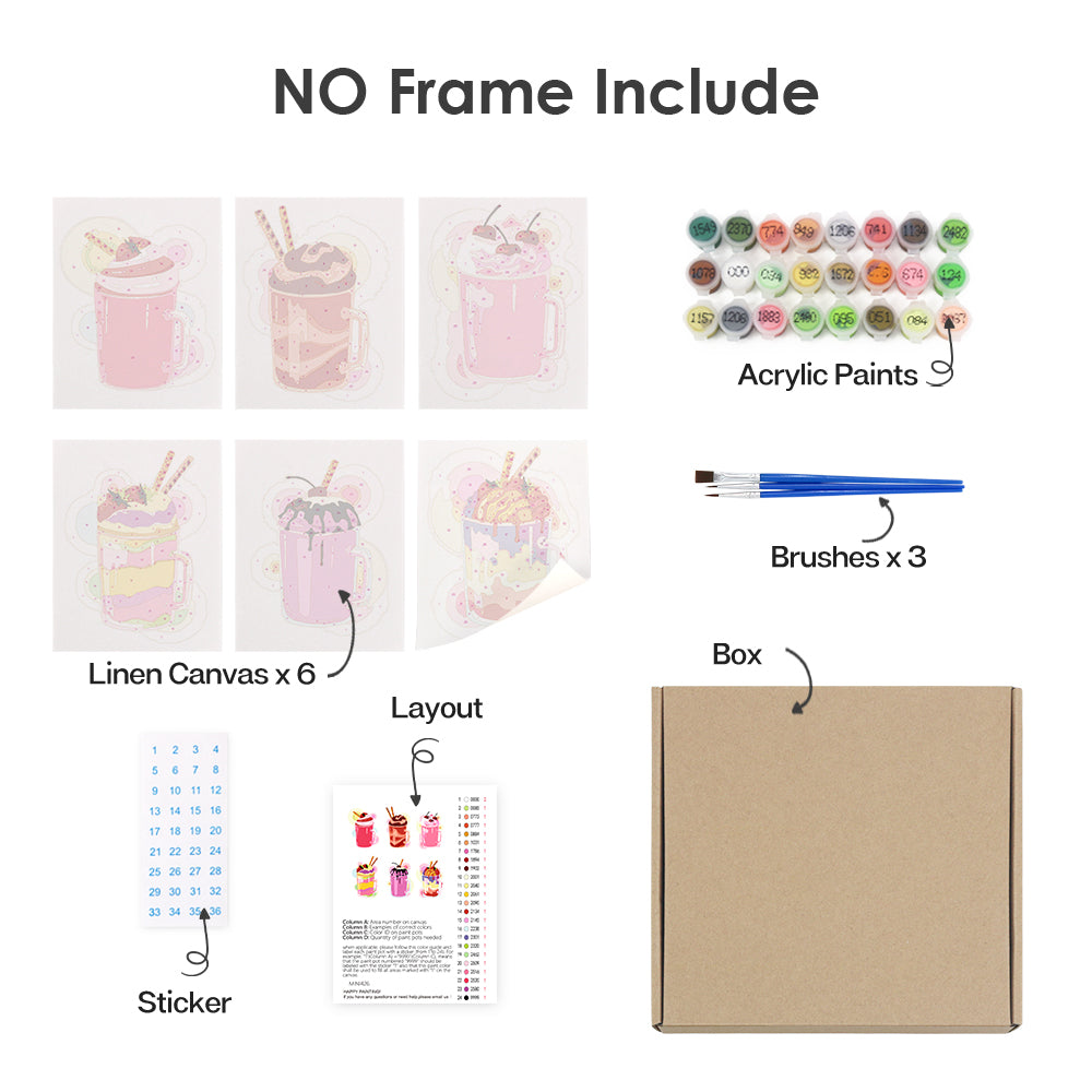 Suiker Rush – Mini Verf op Nummer Set