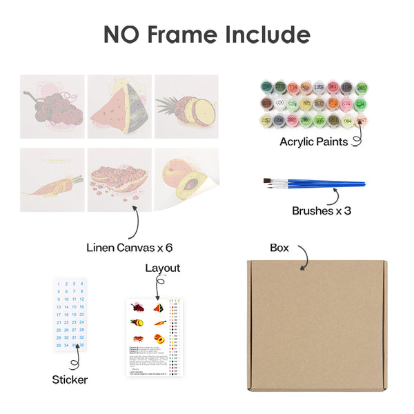 Trädgårdsbitar – Mini Måla efter Nummer Set