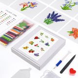 Floral Collection - Diamond Painting Mini Kit-Create stunning floral artwork with our Floral Collection—Diamond Painting Mini Kit. Featuring 10 mini kits with beautiful flower designs, perfect for all skill levels!-Canvas by Numbers