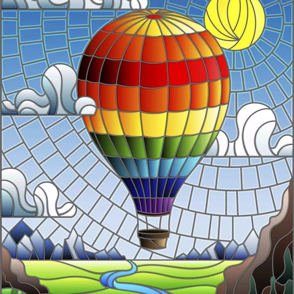 Balloon Flight -16"x20" (40x50cm)-Canvas by Numbers US