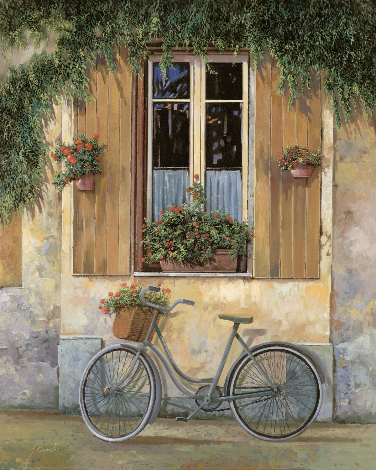 Bicycle with Flowers - Diamond Painting-Diamond Painting-16"x20" (40x50cm)-Canvas by Numbers US