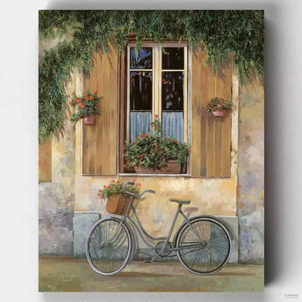 bicycle painting shops near me Bicycle with Flowers