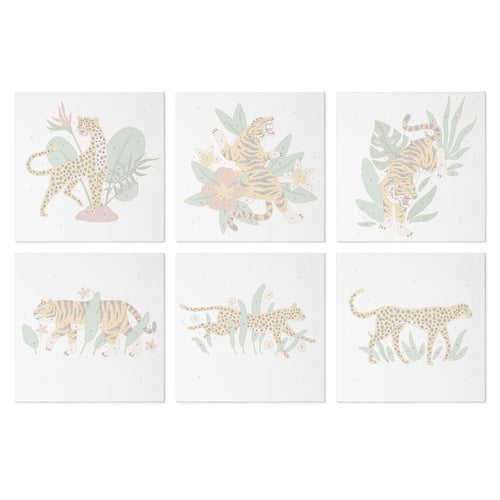 Big Cats in Jungle mini paint by numbers design 3
