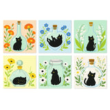 Black Cat in Bottles mini paint by numbers kit cover