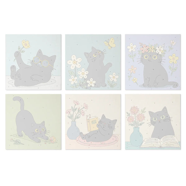 Black Cat Moments mini paint by numbers design 3