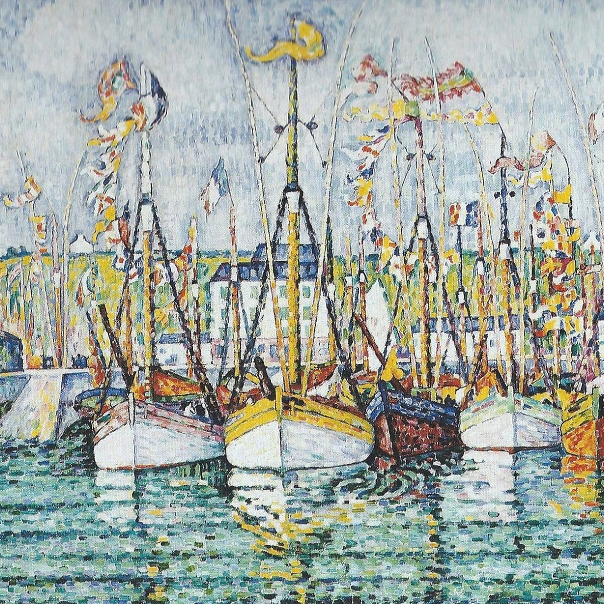 Blessing of the Tuna Boats at Groix - Diamond Painting-Diamond Painting-16"x20" (40x50cm)-Canvas by Numbers US