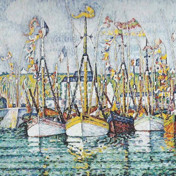 Blessing of the Tuna Boats at Groix - 16"x20" (40x50cm) - Canvas by Numbers US