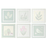 Botanical Postage Stamps mini paint by numbers design 3