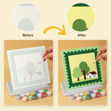 Botanical Postage Stamps mini paint by numbers design 5