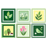 Botanical Postage Stamps mini paint by numbers kit cover