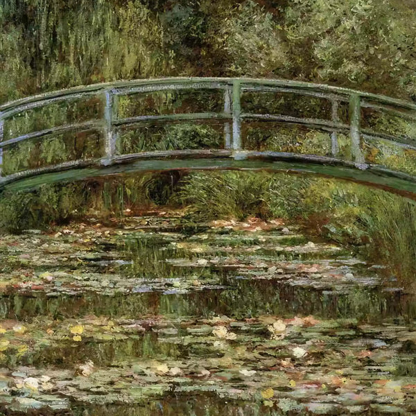 Bridge over a Pond of Water Lilies - Diamond Painting-Diamond Painting-16"x20" (40x50cm)-Canvas by Numbers US