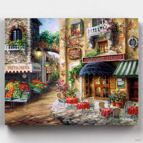Buon Appetito. This beautiful paint by numbers brings Italy's sights and sounds into your home. It's the perfect way to inject a touch of la dolce vita into your décor.