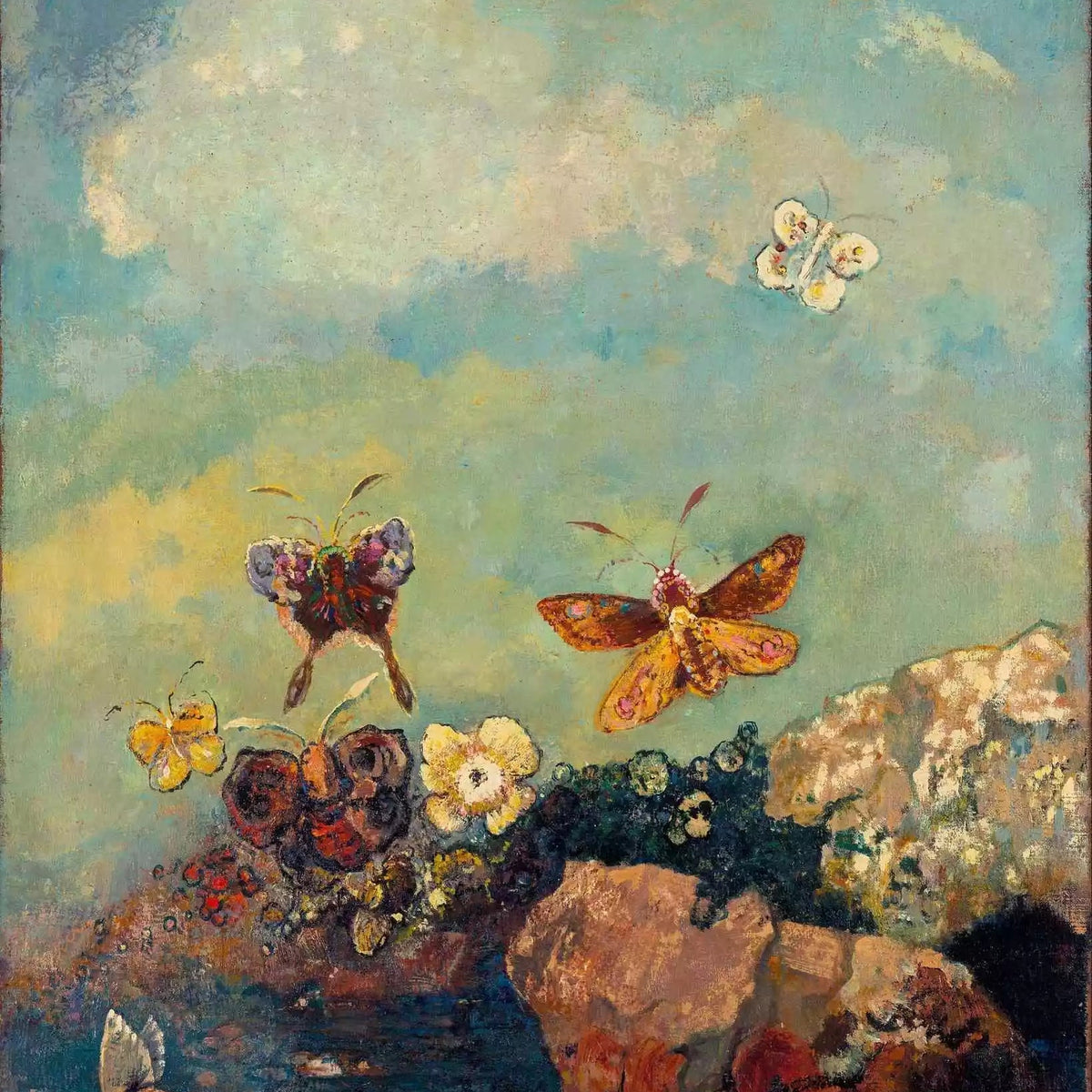 Butterflies - 16"x20" (40x50cm) - Canvas by Numbers US