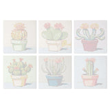 Cactus Pots mini paint by numbers design 3