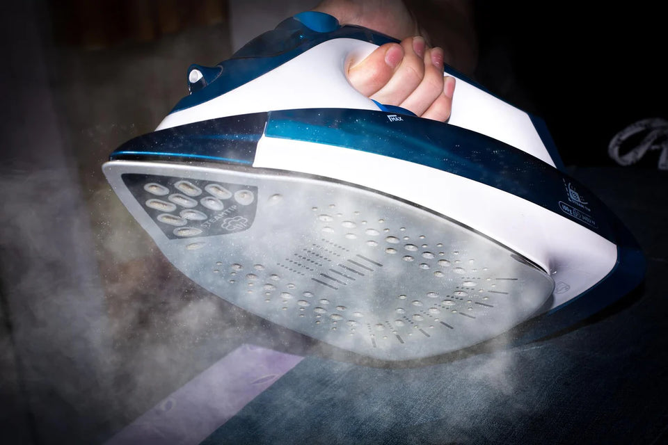  A steaming iron to learn how to flatten a paint by numbers canvas